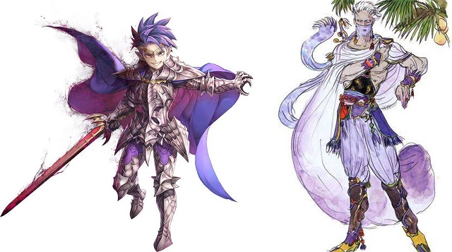 Sheex from Secret of Mana compared with Edge of Final Fantasy IV