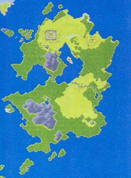 Early version of the Empire's continent