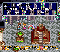 After being blinded, Grandpa hears Popoie's voice in the Wind Palace