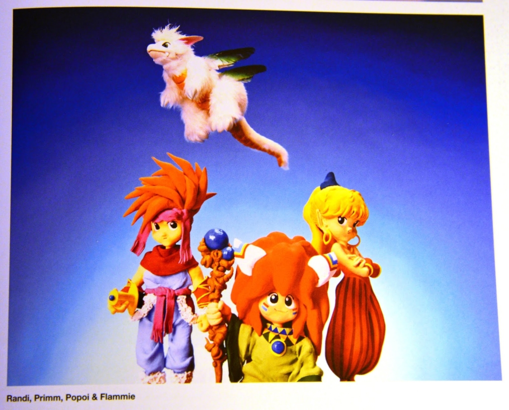 The official character art of Secret of Mana on the Super Nintendo